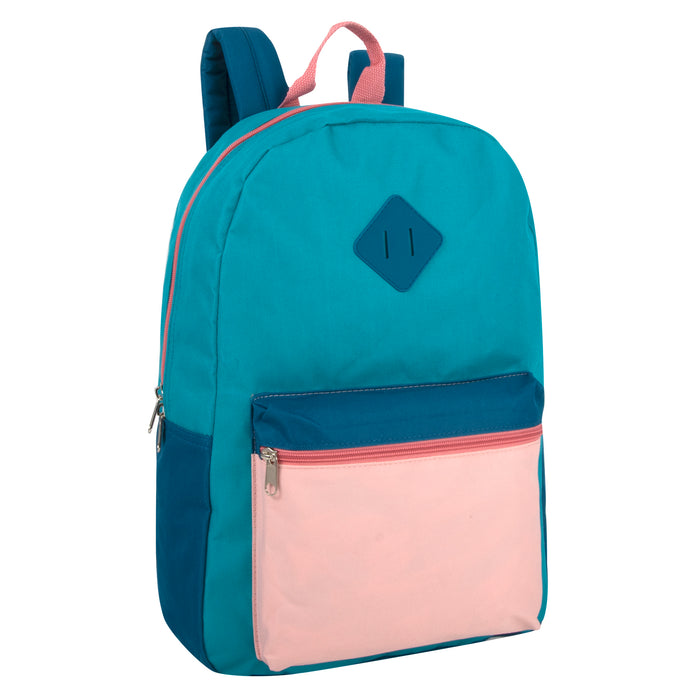 Multicolor 17-Inch Loj-muaj peev xwm Backpack