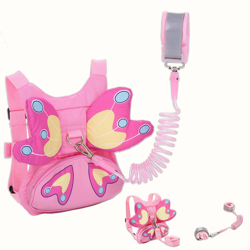 Menyuam mos Leash rau Kids-Baby Schoolbag